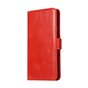 Kunstleer Wallet TPU hoesje iPhone XR - Rood