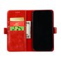 Kunstleer Wallet TPU hoesje iPhone XR - Rood