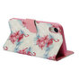 Flamingo Wallet iPhone XR Kunstleer TPU Case - Bloemen