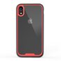 Zwart Rood TPU Acryl Plastic hoesje iPhone XR - Transparant