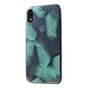 Roar Korea Polycarbonaat TPU beschermende Case for iPhone XR - Bladeren hoesje