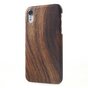 Hout look geschikt voor iPhone XR Hardcase hoesje - Bruin Hout Textuur