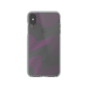Gear4 Victoria transparante case met paarse en grijze golfjes iPhone XS Max - Transparant