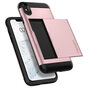 Spigen Slim Armor CS hoesje roze goud bescherming geschikt voor iPhone XS Max Rose Gold case