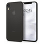 Spigen Air Skin case iPhone XR doorzichtig hoesje - Zwart transparant