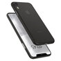 Spigen Air Skin case iPhone XR doorzichtig hoesje - Zwart transparant