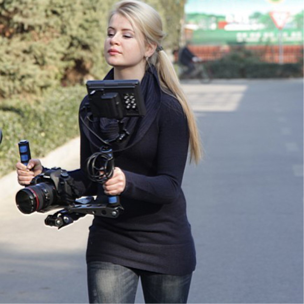 Onbevredigend Expliciet flexibel Opvouwbare Camera RIG stabilizer DSLR camera aluminium schouderstatief - Zwart Blauw Onbevredigend Expliciet flexibel Opvouwbare Camera RIG stabilizer DSLR camera aluminium schouderstatief - Zwart Blauw