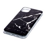 Marmer Patroon Natuursteen Zwart Hoesje Case iPhone 11 Pro Max_