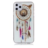 Dromenvanger Mandala Web Kraaltjes Kleur Spiritueel Hoesje Case TPU iPhone 11 Pro Max - Transparant_