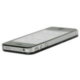 Bloemetjes groen zilver hoesje iPhone 4/4s Zwart_