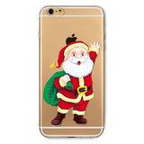 Kerst hoesje iPhone 6 Plus 6s Plus Christmas case silicone TPU Kerstman cover_