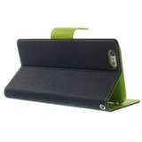 Mercury Goospery blauwe wallet Bookcase iPhone 6 Plus 6s Plus Donkerblauw lederen portemonnee hoesje_