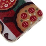 Pizza hoesje TPU iPhone 6 6s Italiaanse vlag Groen wit rood Italie cover_