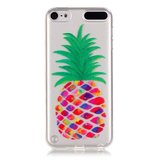 Doorzichtig ananas hoesje iPod Touch 5 6 7 Silicone pineapple case Kleurrijk_