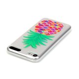 Doorzichtig ananas hoesje iPod Touch 5 6 7 Silicone pineapple case Kleurrijk_