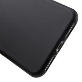 Zwart silicone hoesje iPhone 7 Plus 8 Plus Black cover Effen gekleurd_