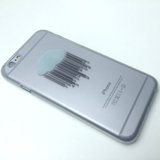 Wolk hoesje hard case iPhone 6 Plus 6s Plus Doorzichtige cover Barcode regen_