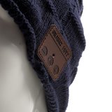 Bluetooth muziekmuts knitted blauw music hat_