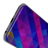 Blauw paarse driehoek iPhone 6 Plus 6s Plus hardcase hoesje cover_