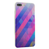 Blauw paarse driehoek iPhone 7 Plus 8 Plus hardcase hoesje cover_