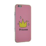 Roze Amsterdam Princess iPhone 6 6s hoesje case kroontje cover_