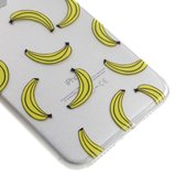 Doorzichtig banaan iPhone 7 Plus 8 Plus hoesje banana fruit cover_
