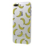Doorzichtig banaan iPhone 7 Plus 8 Plus hoesje banana fruit cover_