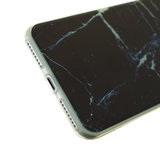 Zwart marmer TPU hoesje iPhone 7 Plus 8 Plus marble cover_