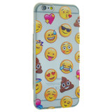 Transparant Emoji geschikt voor iPhone 6 Plus 6s Plus hoesje case cover smiley_