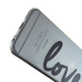 TPU doorzichtig hoesje geschikt voor iPhone 6 6s love cover_