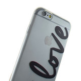 TPU doorzichtig hoesje geschikt voor iPhone 6 6s love cover_