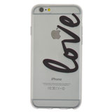 TPU doorzichtig hoesje geschikt voor iPhone 6 6s love cover_