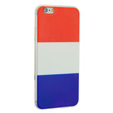 Nederlandse vlag rood wit blauw TPU geschikt voor iPhone 6 6s hoesje case_