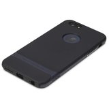 Rock Royce series Navy Blue iPhone 6 Plus 6s Plus hoesje case - Blauw - Zwart_