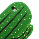 3D cactus hoesje silicone iPhone 6 Plus 6s Plus - Groen_