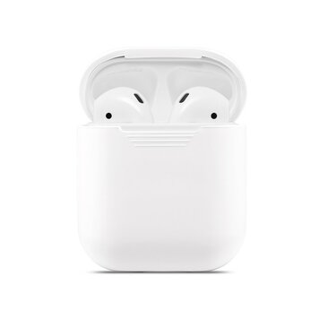 Soft Silicone hoesje geschikt voor Apple AirPods Case - Wit Soft Silicone hoesje geschikt voor Apple AirPods Case - Wit