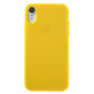 Simpel TPU bescherming hoesje geschikt voor iPhone XR - Geel Simpel TPU bescherming hoesje geschikt voor iPhone XR - Geel