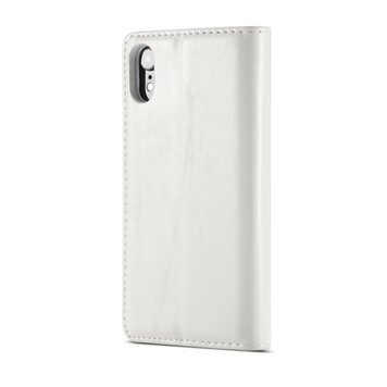 Caseme Kunstleer Wallet pasjeshouder hoesje geschikt voor iPhone XR case - wit Caseme Kunstleer Wallet pasjeshouder hoesje geschikt voor iPhone XR case - wit