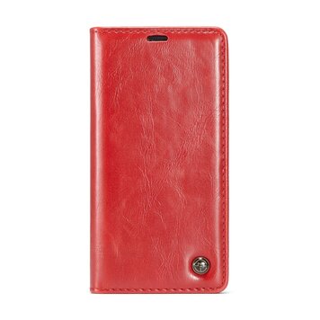 Caseme Kunstleer Wallet pasjeshouder hoesje geschikt voor iPhone XS Max case - rood