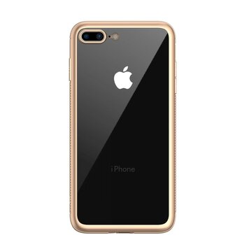 LEEU Design Gold doorzichtig TPU hoesje geschikt voor iPhone 7 Plus 8 Plus - Goud LEEU Design Gold doorzichtig TPU hoesje geschikt voor iPhone 7 Plus 8 Plus - Goud