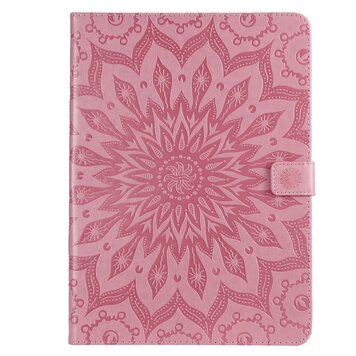 Zonnebloem Lederen geschikt voor iPad Pro 11-inch 2018 Case Hoes Wallet - Roze