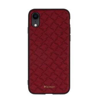 DZGOGO Yago Series Case PU leder stiksel grid geschikt voor iPhone XR - Rood DZGOGO Yago Series Case PU leder stiksel grid geschikt voor iPhone XR - Rood