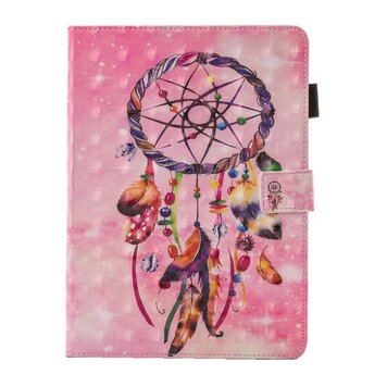 Dromenvanger veren flipcase leder hoes geschikt voor iPad mini 1 2 3 4 5 - Roze Dromenvanger veren flipcase leder hoes geschikt voor iPad mini 1 2 3 4 5 - Roze