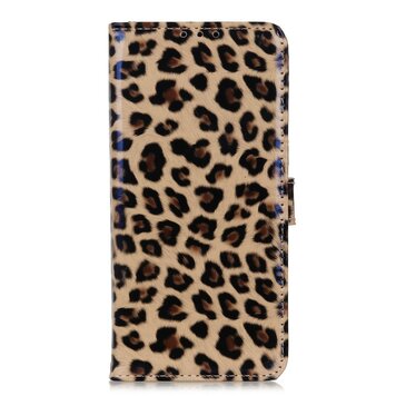 Luipaard hoesje panter wallet bookcase geschikt voor iPhone 11 Pro Max - Bruin Luipaard hoesje panter wallet bookcase geschikt voor iPhone 11 Pro Max - Bruin