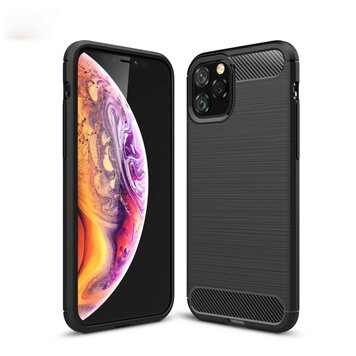 Carbon Armor beschermhoes shockproof TPU geschikt voor iPhone 11 Pro - Zwart Carbon Armor beschermhoes shockproof TPU geschikt voor iPhone 11 Pro - Zwart