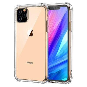 Transparant shockproof hoesje TPU bescherming geschikt voor iPhone 11 - Doorzichtig Transparant shockproof hoesje TPU bescherming geschikt voor iPhone 11 - Doorzichtig