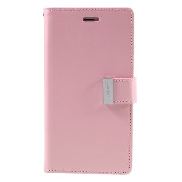 Mercury Goospery Lederen geschikt voor iPhone 7 Plus 8 Plus Walletcase 7 pasjes - Roze Mercury Goospery Lederen geschikt voor iPhone 7 Plus 8 Plus Walletcase 7 pasjes - Roze