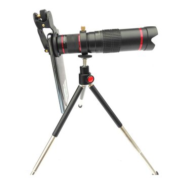 HD 4K 22X Zoom Telephoto Telescooplens voor je telefoon + Tripod - Zwart HD 4K 22X Zoom Telephoto Telescooplens voor je telefoon + Tripod - Zwart