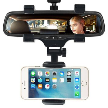 Universele Smartphone Houder met Klem aan Binnenspiegel Car Auto geschikt voor iPhone Universele Smartphone Houder met Klem aan Binnenspiegel Car Auto geschikt voor iPhone