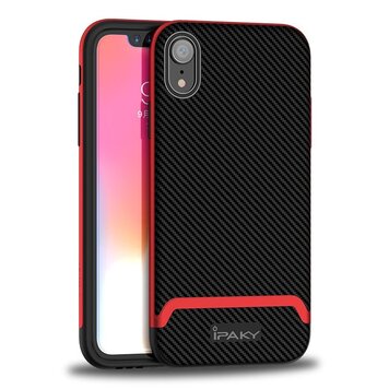 iPaky Bumblebee Hybride Polycarbonaat TPU geschikt voor iPhone XR Hoes - Rood